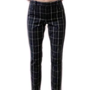 Size 2 Dark Blue Plaid Trousers